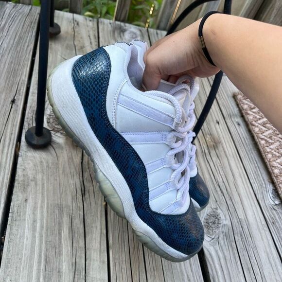 Air Jordan 11 Retro Low Snake Navy CD6846-102 Sneakers - Picture 3 of 8